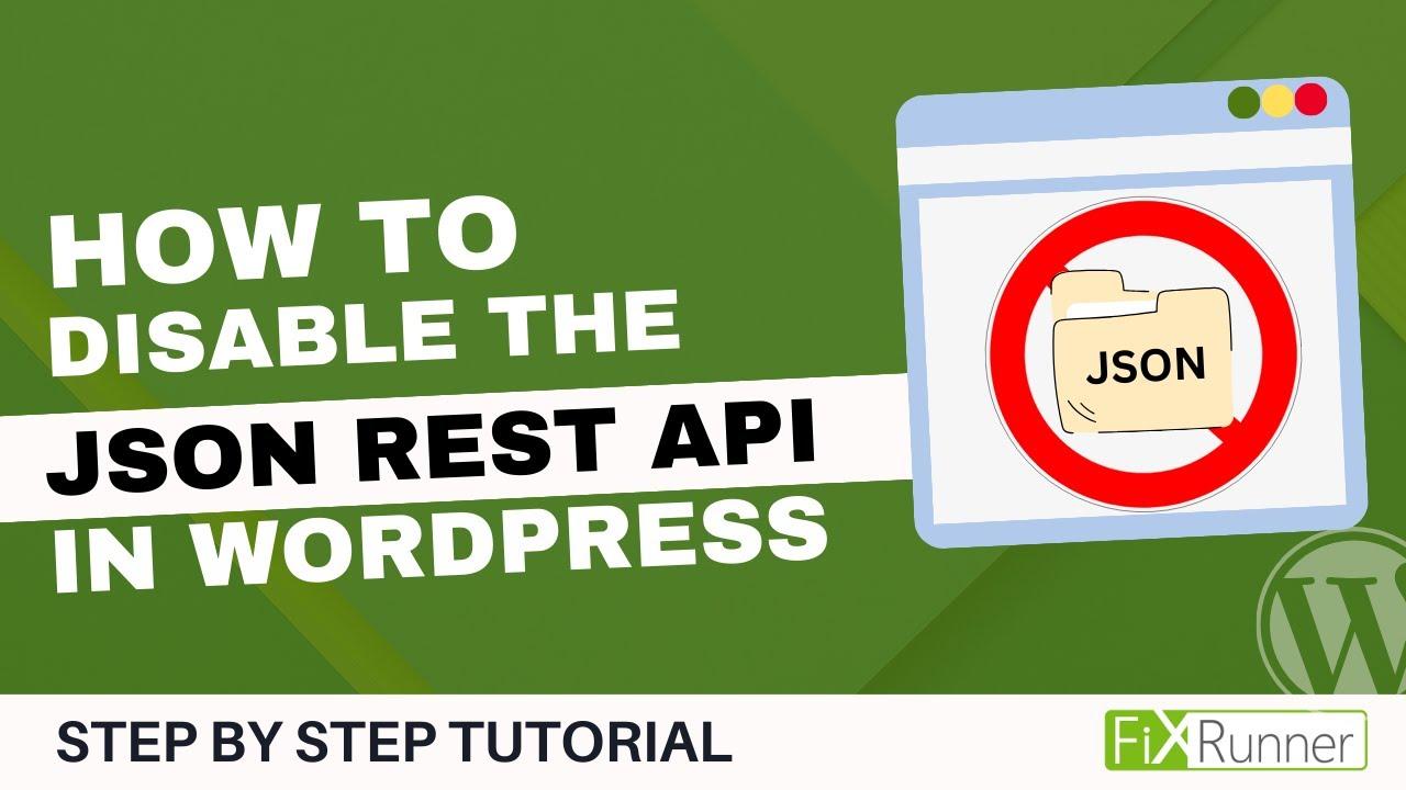 Exploring the First Method: Disabling the REST API via Your Theme’s Functions File