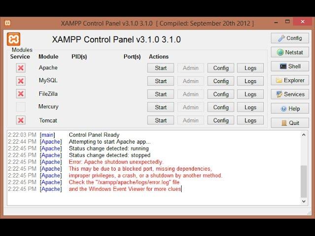 Common Causes Behind apache Shutdown Issues