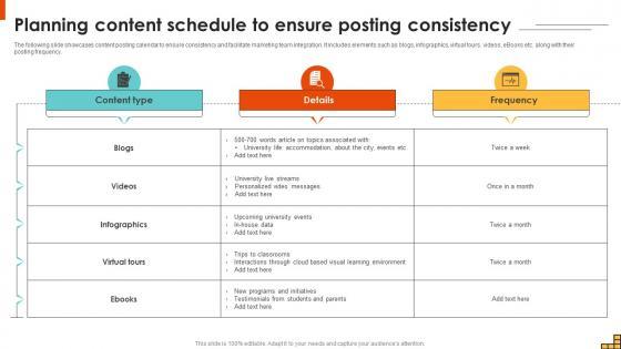 Implementing Consistent Posting Schedules for Optimal Growth